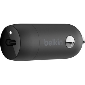Belkin BoostCharge 30W USB-C Car Charger - 12 V DC Input - 3 A Output - Black