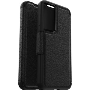 OtterBox Strada Carrying Case (Folio) Samsung Galaxy S23+ Smartphone - Shadow (Black) - Drop Resistant - Leather, Polycarbonate, Metal Body - 6.42" (163.07 mm) Height x 3.27" (83.06 mm) Width x 0.78" (19.81 mm) Depth