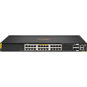 Aruba CX 6300 Layer 3 Switch - 24 Ports - Manageable - 10 Gigabit Ethernet, 25 Gigabit Ethernet, 50 Gigabit Ethernet - 10GBase-T, 25GBase-X, 50GBase-X - 3 Layer Supported - Modular - 4 SFP Slots - 2.88 kW PoE Budget - Optical Fiber, Twisted Pair - PoE Ports - 1U High - Rack-mountable, Cabinet Mount, Surface Mount, Compact
