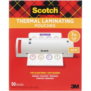 Scotch+Laminating+Pouch+-+Laminating+Pouch%2FSheet+Size%3A+8.90%26quot%3B+Width+x+11.40%26quot%3B+Length+x+3+mil+Thickness+-+for+Laminator%2C+Document%2C+Award%2C+Sign%2C+Calendar%2C+Certificate%2C+Artwork%2C+Schedule+-+Double+Sided+-+Clear+-+1+Pack