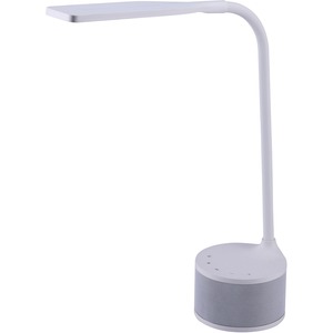 Bostitch+LED+Bluetooth+USB+Speaker+Lamp+-+5.50+W+LED+Bulb+-+Bluetooth%2C+USB+Charging%2C+Color+Temperature+Setting%2C+Flicker-free%2C+Glare-free+Light%2C+Gooseneck%2C+Flexible+Neck+-+Desk+Mountable+-+White+-+for+Smartphone%2C+Relaxing%2C+Reading%2C+Desk%2C+Phone