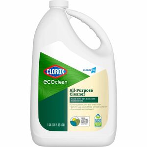 CloroxPro%26%238482%3B+EcoClean+All-Purpose+Cleaner+Refill+-+128+fl+oz+%284+quart%29+-+Bio-based%2C+Paraben-free%2C+Dye-free%2C+Phthalate-free%2C+Chemical-free%2C+Fume-free%2C+Residue-free%2C+Refillable+-+Green%2C+White+-+1+Each
