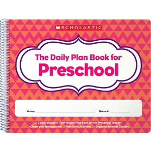 Scholastic+Daily+Plan+Book+for+Preschool+-+Academic+-+Natural+-+1+Each