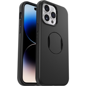 OtterBox iPhone 14 Pro Max Case for MagSafe OtterGrip Symmetry Series - For Apple iPhone 14 Pro Max Smartphone - Black - Drop Resistant, Bump Resistant, Bacterial Resistant, Damage Resistant, Impact Resistant, Scratch Resistant, Crack Resistant - Polycarbonate, Synthetic Rubber, Hard Plastic