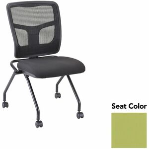 Lorell+Training+Room+Guest+Chairs+-+Dillon+Apple+Green+Seat+Color+-+Dillon+Vinyl%2C+Polyurethane+Seat+Material+-+Polyester%2C+Cotton+Back+Material+-+Powder+Coated+Black+Frame+Color+-+Metal+Frame+Material+-+Four-legged+Base+-+2+%2F+Carton