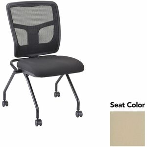 Lorell+Training+Room+Guest+Chairs+-+Forte+Pumice+Seat+Color+-+Forte+Fabric%2C+Polyester+Seat+Material+-+Black+Back+Color+-+Powder+Coated+Frame+Color+-+Metal+Frame+Material+-+Four-legged+Base+-+2+%2F+Carton