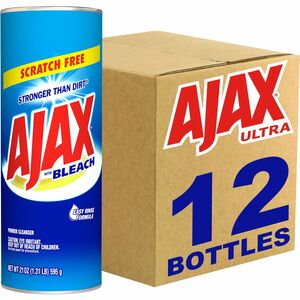 AJAX+Powder+Cleanser+With+Bleach+-+21+oz+%281.31+lb%29+-+Non-scratching%2C+Phosphate-free+-+White+-+12+%2F+Carton