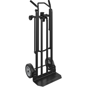 Cosco+2-in-1+Hybrid+Hand+Truck+-+800+lb+Capacity+-+4+Casters+-+Steel+-+18%26quot%3B+Width+x+16%26quot%3B+Depth+x+46%26quot%3B+Height+-+Steel+Frame+-+Black+-+1+Each