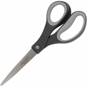 Fiskars+Titanium+Soft+Grip+Scissors+-+Titanium+Nitride+-+Gray+-+2+%2F+Pack