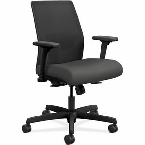 HON+-+Iron+Ore+Fabric+Seat+-+Mesh+Back+-+Black+Frame+-+5-star+Base+-+1+Each