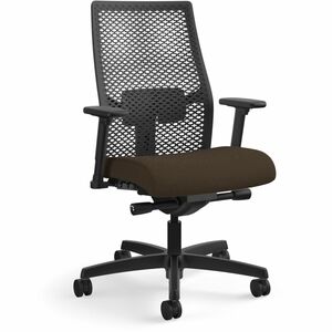 HON+Ignition+ReActiv+Back+Task+Chair+-+Fabric+Seat+-+Espresso+Fabric+Seat+-+Black+Mesh+Back+-+Black+Frame+-+5-star+Base+-+1+Each