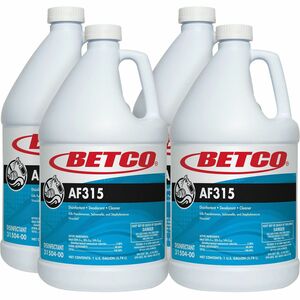 Betco+AF315+Disinfectant+Cleaner+-+Concentrate+-+128+fl+oz+%284+quart%29+-+Citrus+%26+Cedar+Scent+-+4+%2F+Carton+-+Deodorant%2C+pH+Neutral+-+Turquoise