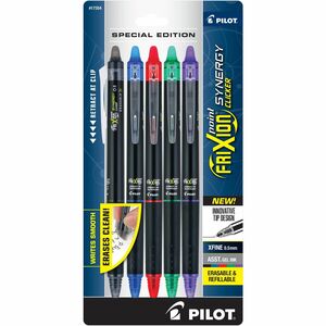 FriXion+Erasable+Gel+Pens+-+0.5+mm+Extra+Fine+Pen+Point+-+Retractable+-+Erasable+-+Assorted+Ink+-+Document%2C+Writing+-+5+%2F+Pack