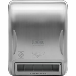 Solaris+Paper+Electronic+Roll+Towel+Dispenser+-+Hardwound+Roll%2C+Touchless+Dispenser+-+18.3%26quot%3B+Height+x+14.8%26quot%3B+Width+x+11%26quot%3B+Depth+-+Stainless+-+1+Each