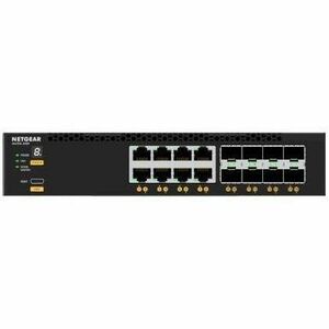 Netgear AV Line M4350-8X8F Ethernet Switch - 8 Ports - Manageable - 10 Gigabit Ethernet - 10GBase-X, 10GBase-T - 3 Layer Supported - Modular - 240 W Power Consumption - Optical Fiber - 1U High - Rack-mountable, Table Top - Lifetime Limited Warranty