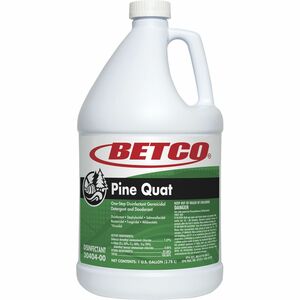 Betco+Pine+Quat+Disinfectant+-+Ready-To-Use+-+128+fl+oz+%284+quart%29+-+Pine+Scent+-+4+%2F+Carton+-+pH+Neutral%2C+Film-free%2C+Pleasant+Scent+-+Green%2C+Clear