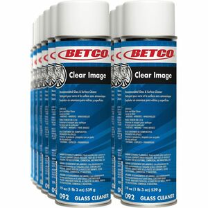 Betco+Clear+Image+Glass+%26+Surface+Cleaner+-+19+fl+oz+%280.6+quart%29+-+Non+Ammoniated%2C+Fog-free%2C+Streak-free%2C+Anti-fog+-+White+Aerosol+Spray+Can+-+12+%2F+Carton