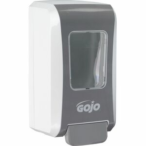 Gojo%C2%AE+Push-Style+FMX-20+Foam+Soap+Dispenser+-+2.11+quart+Capacity+-+Durable%2C+Rugged%2C+Wall+Mountable%2C+Easy-to-load+-+White%2C+Gray