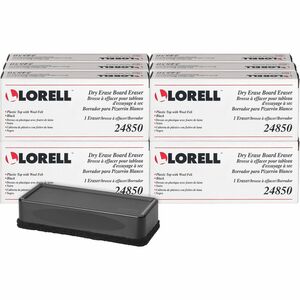 Lorell+Dry-Erase+Board+Erasers+-+Black+-+12+%2F+Box