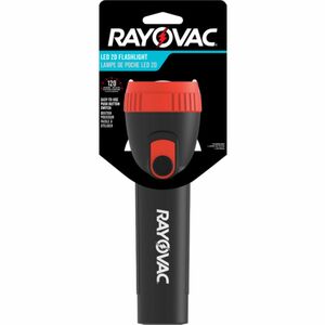 Rayovac+General+Purpose+LED+Flashlight+-+LED+-+2.0+-+Battery+-+Black%2C+Red