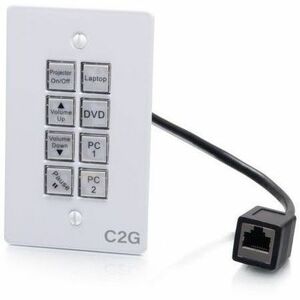 C2G In-Wall AV 8-Button Control Panel