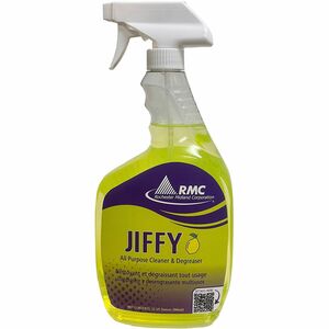 RMC+Jiffy+Spray+Cleaner+-+Ready-To-Use+-+32+fl+oz+%281+quart%29+-+1+Each+-+Water+Based%2C+Rinse-free%2C+Water+Soluble+-+Clear+Yellow-Green