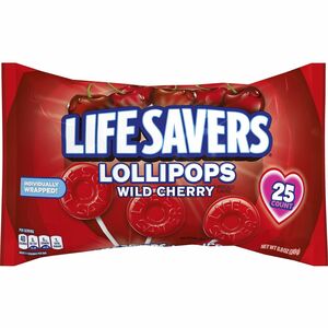 Spangler+Lifesavers+Wild+Cherry+Lollipops+-+Wild+Cherry+-+12+%2F+Carton