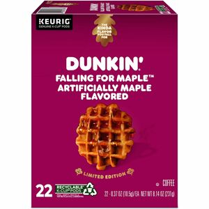 Dunkin%26apos%3B+Donuts%C2%AE+K-Cup+Falling+for+Maple+Artificially+Maple+Flavored+Coffee+-+Compatible+with+Keurig+Brewer+-+Medium+-+22+%2F+Box