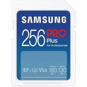 Samsung PRO Plus 256 GB Class 10/UHS-I (U3) V30 SDXC - 1 Pack