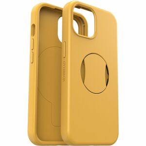 OtterBox iPhone 15, iPhone 14 and iPhone 13 Case OtterGrip Symmetry Series for MagSafe - For Apple iPhone 15, iPhone 14, iPhone 13 Smartphone - Aspen Gleam 2.0 (Yellow) - Shock Absorbing, Drop Resistant, Bump Resistant - Polycarbonate, Synthetic Rubber