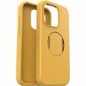 OtterBox iPhone 15 Pro Case OtterGrip Symmetry Series for MagSafe - For Apple iPhone 15 Pro Smartphone - Aspen Gleam 2.0 (Yellow) - Drop Resistant, Shock Absorbing - Polycarbonate (PC), Synthetic Rubber