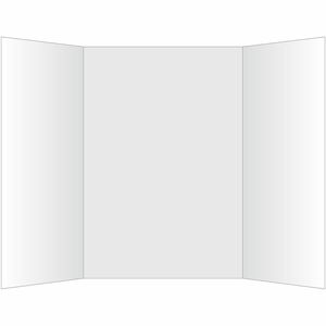 Geographics+Royal+Brites+Tri-Fold+Project+Boards+-+40%26quot%3B+Board+Height+x+28%26quot%3B+Board+Width+-+White+Surface+-+Durable%2C+Tri-fold%2C+Dual+Sided+Display+-+12+%2F+Carton
