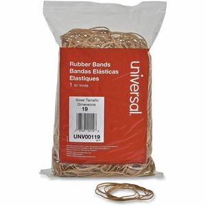 Universal+Standard+Rubber+Bands+-+Size%3A+%2319+-+3.5%26quot%3B+Length+x+0.1%26quot%3B+Width+-+Elastic+-+Rubber+-+Beige+-+1240+%2F+Pack
