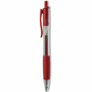 Universal+-+Retractable+-+Red+Ink+-+Gel-based%2C+Water+Based+-+Clear%2C+Red+Barrel+-+1+Dozen