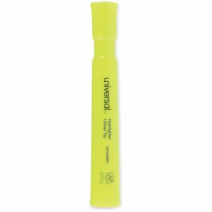 Universal+Highlighter+-+Fluorescent+Yellow+Ink+-+Yellow+Barrel+-+1+Dozen