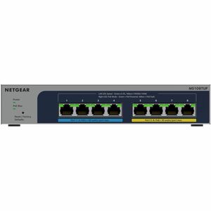 Netgear 8-port Ultra60 PoE++ Multi-Gigabit (2.5G) Ethernet Smart Switch - 8 Ports - Manageable - 2.5 Gigabit Ethernet - 2.5GBase-T, 10/100/1000Base-T - 3 Layer Supported - 230 W PoE Budget - Twisted Pair - PoE Ports - Desktop, Wall Mountable, Compact - Lifetime Limited Warranty