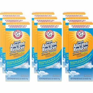 Arm+%26+Hammer+Commercial+Carpet+Allergen+Reducer+-+Concentrate+-+42.60+oz+%282.66+lb%29+-+Light+Scent+-+White+-+9+%2F+Carton