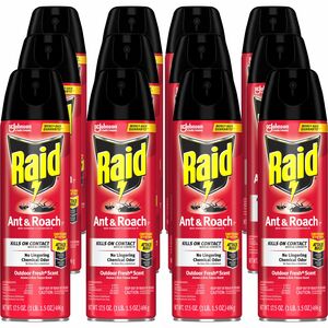 Raid+Ant+%26+Roach+Killer+Spray+-+Spray+-+Kills+Cockroaches%2C+Ants%2C+Silverfish%2C+Water+Bugs%2C+Palmetto+Bug%2C+Carpet+Beetle%2C+Earwig%2C+Spider%2C+Lady+Beetle%2C+Black+Widow+Spider%2C+Crickets%2C+...+-+1.09+lb+-+Clear+-+12+%2F+Carton
