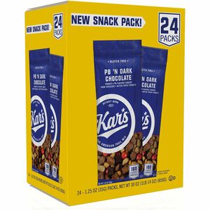 Office+Snax+Peanut+Butter+%26apos%3BN+Dark+Chocolate+Mix+-+Dark+Chocolate%2C+Crunchy+Peanut+Butter+-+1.25+oz+-+24+%2F+Box