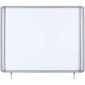 MasterVision+Water-Resistant+Enclosed+Dry-Erase+Board+-+40%26quot%3B+%283.3+ft%29+Width+x+38.3%26quot%3B+%283.2+ft%29+Height+-+White+Lacquered+Steel+Surface+-+Anodized+Aluminum+Aluminum+Frame+-+Rectangle+-+Magnetic+-+1+Each