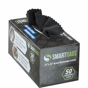 Monarch+Smart+Rags+Microfiber+Cloths+-+For+Automotive%2C+Office%2C+Healthcare%2C+Household%2C+Garage%2C+Breakroom%2C+Hospital%2C+Industry+-+50+%2F+Box+-+Reusable%2C+Streak-free%2C+Lint-free%2C+Dirt+Resistant%2C+Grime+Resistant+-+Black