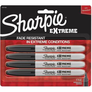 Sharpie+Extreme+Permanent+Markers+-+Fine+Marker+Point+-+Black+Ink+-+Dye-based%2C+Pigment-based+-+Plastic+Barrel+-+Multipurpose+-+4+%2F+Pack
