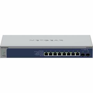 Netgear Smart S3600 XS508TM Ethernet Switch - 8 Ports - Manageable - 10 Gigabit Ethernet, Gigabit Ethernet - 10/100/1000Base-T, 10GBase-X - 3 Layer Supported - 32.70 W Power Consumption - Twisted Pair, Optical Fiber - Desktop, Wall Mountable, Rack-mountable, Table Top - Lifetime Limited Warranty