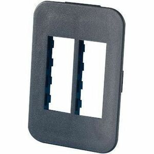 Ortronics TracJack Furniture Plate Herman Miller, Beltline, Six-Port, Black
