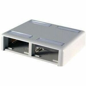 Ortronics Mounting Box for Module, Cable Raceway - Fog White