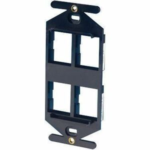 Ortronics TracJack 106-Type Frame, Four-Port, Electrical Ivory