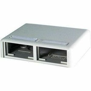Ortronics Mounting Box for Module, Cable Raceway - Fog White
