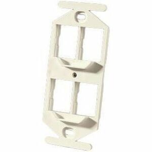 Ortronics TracJack 106-Type Frame, Four-Port, Wiremold Ivory