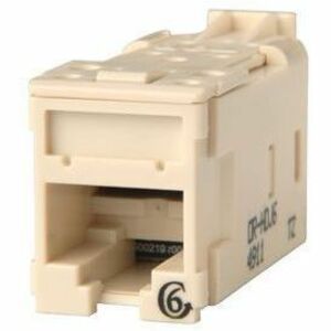 Ortronics Clarity High Density Jack (HDJ) CAT6, T568A/B, Fog White, 25 Pack