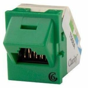 Ortronics Clarity 6 Angled TracJack, T568A/B, 45 degree, Green